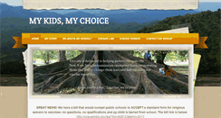 Desktop Screenshot of mykidsmychoice.com